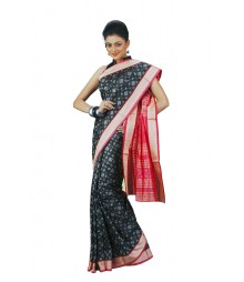 Fascinating Black Indian Silk Saree BHN2294